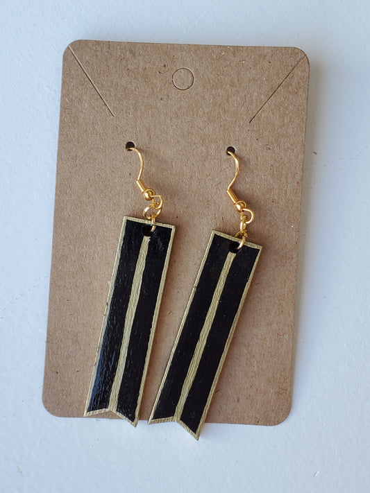Art Deco Earring Stripe